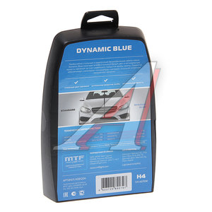 Лампа 12V H4 60/55W P43t бокс (2шт.) Dynamic Blue MTF HDB1204, АКГ12-60+55(Н4)