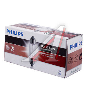 Лампа 24V C10W SV8.5-8 43мм PHILIPS 13866CP, P-13866, А24-10