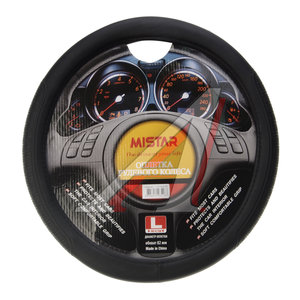 Оплетка руля (L) 39-41см черная MISTAR MIS-17STW38 BK (L)