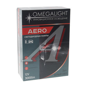 Лампа светодиодная 12V HB4 P22d 3000Lm (2шт.) Aero OMEGALIGHT OLLEDHB4AERO-2, OLLEDHB4AERO