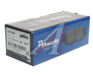 Колодки тормозные HYUNDAI Sonata (01-),Matrix (02-06) передние (4шт.) MANDO MPH08, GDB3211, 58101-38A30