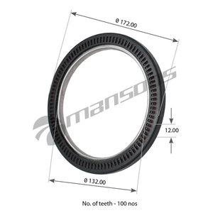 Сальник MAN ступицы задней (132x172x12) MANSONS 400.621, 400621, 81965030333