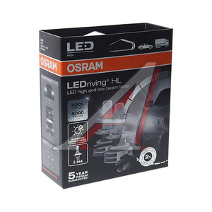 Лампа светодиодная 12/24V H4 P43t 6000K Ledriving Cool White OSRAM 9726CW, O-9726CW