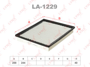 Фильтр воздушный NISSAN Pathfinder (05-) LYNX LA1229, LX1272, 165467S000/53007386/53030688