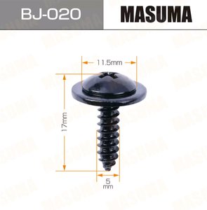 Саморез 5x17мм набор 10шт. MASUMA BJ-020