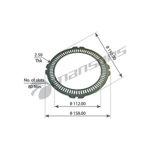 Кольцо АБС GIGANT (112x150мм z=80) MANSONS 870.010, 870010, 709264049