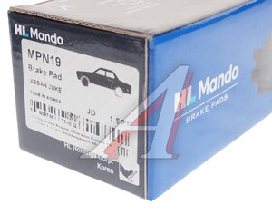 Колодки тормозные NISSAN Qashqai J10E,X-Trail T31 передние (4шт.) MANDO MPN19, GDB3467, D1060-JD00A/D1060-JE00A/D1060-9N00A