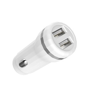 Устройство зарядное в прикуриватель 2USB 12V HOCO Z27 white