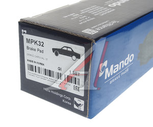 Колодки тормозные KIA Carnival (05-) передние (4шт.) MANDO MPK32, 58101-4DE00