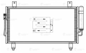 Радиатор кондиционера MITSUBISHI Outlander (12-) LUZAR LRAC1162, 7812A510