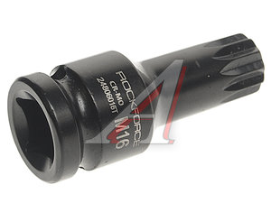 Бита-головка 1/2" SPLINE M16 с отверстием ударная ROCKFORCE RF-24806016T