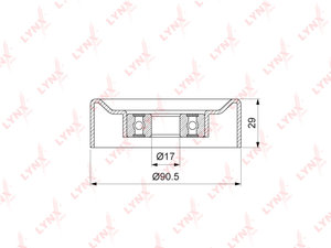 Ролик приводного ремня LEXUS LX470 натяжителя LYNX PB5370, GTA0450, 16603-0W010