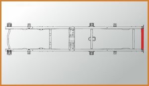 Поперечина ГАЗ-3302 №6 рамы под фаркоп АЗГ 3302-2801198, A-315.3302.01