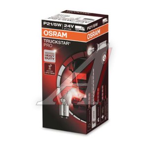 Лампа 24V P21/5W BAY15d +100% Truckstar Pro OSRAM 7537TSP, O-7537TSP, А24-21+5