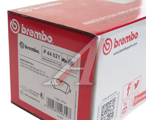 Колодки тормозные LAND ROVER Range Rover (12-) задние (4шт.) BREMBO P44021, GDB2029, LR065492