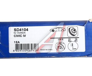 Диск тормозной HONDA Civic (91-01) передний (1шт.) SANGSIN SD4104, DF1436, 45251-SR3-A10/45251-SR3-A00