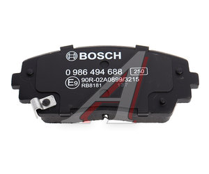 Колодки тормозные KIA Picanto (11-) передние (4шт.) BOSCH 0986494688, GDB3535, 58101-1YA40/58101-1YA30