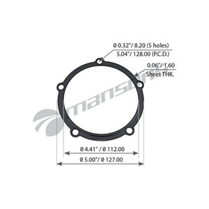 Прокладка MERITOR крышки ступицы MANSONS CSB16, 21223797