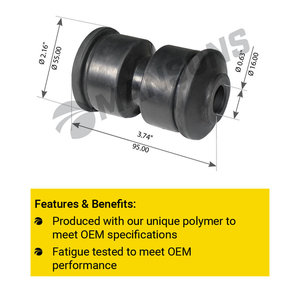 Сайлентблок MAN рессоры (16x55x95) MANSONS 900.106, 900106, 81960200250