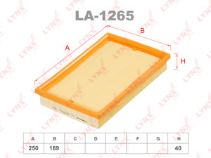 Фильтр воздушный HYUNDAI Accent (99-) (1.3/1.5) LYNX LA1265, LX336, 28113-22600