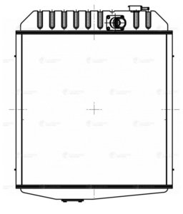 Радиатор Т-130,170,Т-10 алюминиевый 4-х рядный LUZAR LRC0654, Д180-1301010