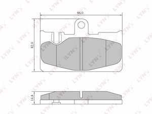 Колодки тормозные LEXUS GS430 (00-05),LS430 (00-),SC430 (01-) задние (4шт.) LYNX BD7569, GDB3323, 04466-50120/04466-50100/04466-50091/04466-50090