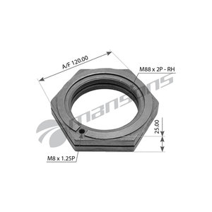 Гайка SMB ступицы правая M88х2мм MANSONS CLN006, M002564