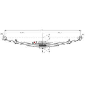 Рессора ISUZU NQR 71-75 передняя (7 листов) L=1360мм ЧМЗ АО92-2902012.7, 8970965442/M1312000, 8970965442