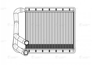 Радиатор отопителя HYUNDAI Elantra (13-),i30 (12-) KIA Ceed (12-) HCC LUZAR LRH08X0, 97138-A5000