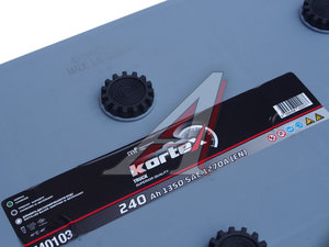 Аккумулятор KORTEX TRUCK 240А/ч обратная полярность 6СТ240(3) 740103, 740103