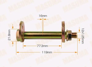 Болт MITSUBISHI сход-развальный комплект с гайкой и шайбой MASUMA MLS-563, MR418673