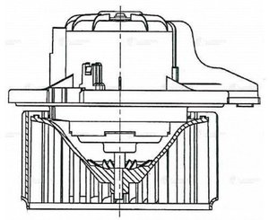 Мотор отопителя HYUNDAI Solaris (10-),Accent (10-) LUZAR LFH0820, 97111-1R000