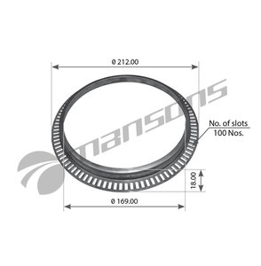 Кольцо АБС DAF XF95,XF105,CF65,CF85 (168x212x18) MANSONS 200.030, 200030, 1805824