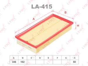 Фильтр воздушный LAND ROVER Range Rover (09-13) (5.0) LYNX LA415, LA-415, LR011593