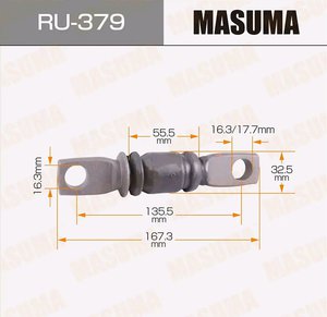 Сайлентблок TOYOTA Camry (01-06) рычага переднего нижнего передний MASUMA RU-379, 0101-046