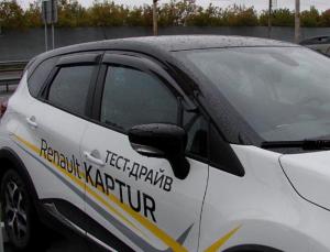 Дефлектор двери RENAULT KAPTUR, 2013-, оргстекло, 4шт. SIM