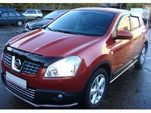 Дефлектор двери NISSAN QASHQAI+2 2008-2014, оргстекло, 4шт. SIM