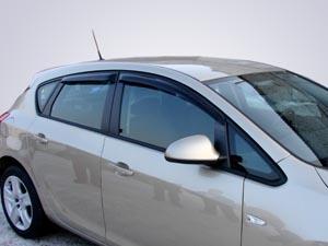 Дефлектор двери OPEL ASTRA J Hb 2010-2015/OPEL ASTRA J Sed 2012-, оргстекло, 4шт. SIM