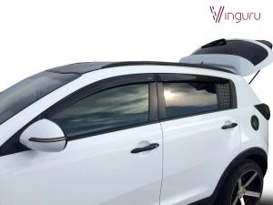 Дефлектор двери KIA Sportage 2010-2015 , поликарбонат, 4шт. VINGURU